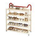 Installation-free foldable narrow shoe cabinet cute foldable narrow shoe cabinet storage rack shoe rack multi-layer for home door storage