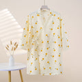 Class a pure cottonkids pajamassummer thin bath towel bathrobe baby cartoon home clothes nightgown air conditioning clothes yh