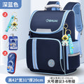 Large, deep blue + includes astronaut figurine + card holder + pencil case