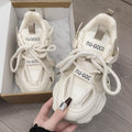 2026 new women's chunky sneakers: trendy dad shoes, platform, height increasing, slimming, versatile casual athletic shoes, lightweight student shoes