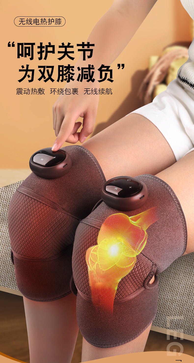 Knee massager w3 electric heating knee pad hot compress massage joint heating warm massager intelligent temperature control heating