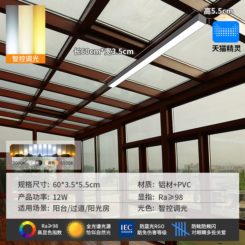 Minimalist aisle light corridor light sun room cloakroom balcony ceiling light minimalistled strip light entrance lamp