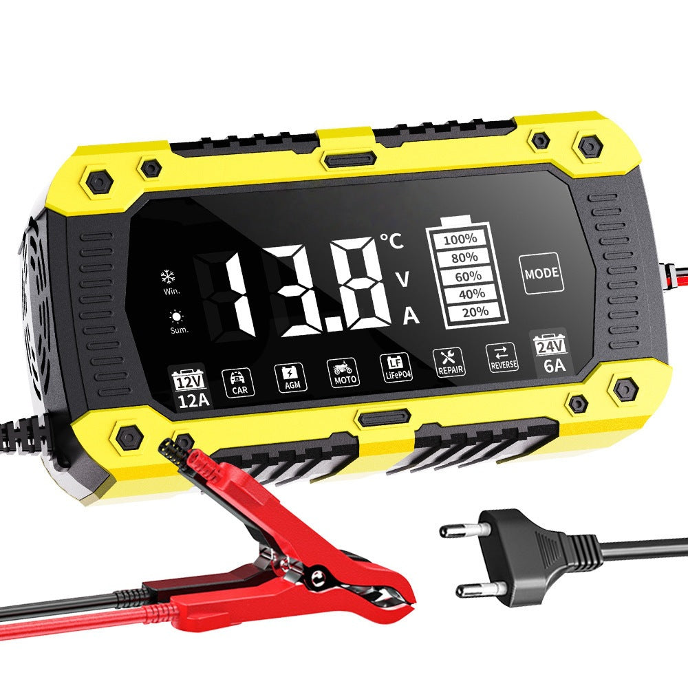new 12v12a24v6a lifepo4 14.6v 29.2v car and motorcycle battery charging