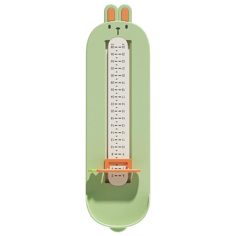 Kids' foot measuring device - baby foot measurer - universal shoe size chart for home use - accurately measures insole length
