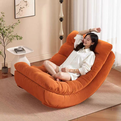 Moon rocking chair recliner - lounging, sleeping, lazy sofa - home leisure living room balcony single sofa chair