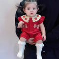Summer clothes thin flying sleeves summer clothes newborn onesie baby girl outwear romper romper little princess style