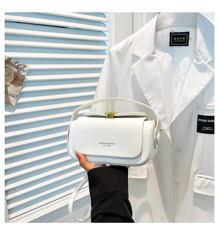 Cross-border high-end light luxury retro bag women's 2025 new niche contrasting color shoulder messenger bag commuter small square bag