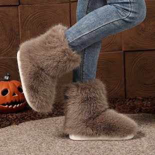 Export flat and warm short snow boots  winternew arrivalfashionplus size women's boots cotton shoes casual winter boots