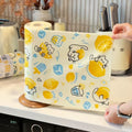 10a antibacterial ice lemon cat hand tear rag painted kitchen monthly disposable breakpoint hand tear kitchen special dishwashing cloth