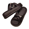 Eva new women's slippers - casual, versatile, trendy, high-end, outdoor wear, non-slip, soft sole, height increasing, thick sole ladies' sandals