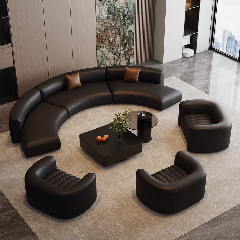 Semi-circular arc-shaped special-shaped sofa, rest area, reception, sales office, beauty salon, lobby, hotel club, casual room