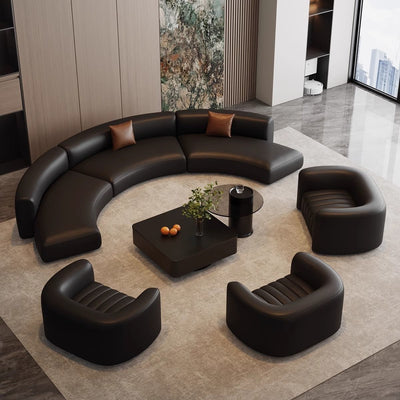 Semi-circular arc-shaped special-shaped sofa, rest area, reception, sales office, beauty salon, lobby, hotel club, casual room