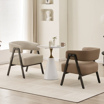 European style accessible luxurycasual negotiation chair hotel reception lounge balcony living room single cat scratching leather casual sofa chair