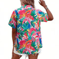 wholesale women's short-sleeved shirts, trendy shirt with hot-selling cross-border print designs, dropshipping available