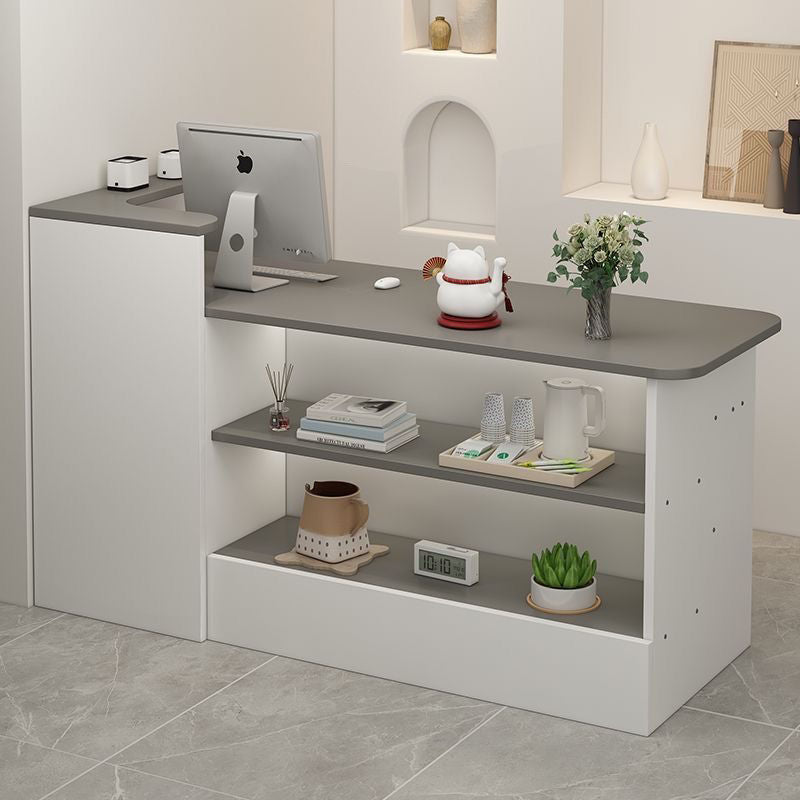 Cashier counter - minimalist modern design for small shops, clothing stores, women's apparel boutiques, beauty salons, commercial bars, and nail salons