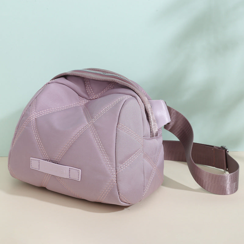 Fashion versatile shell bag women's shoulder bag nylon cloth bag large capacity messenger bag women's bag can be customized with logo printing