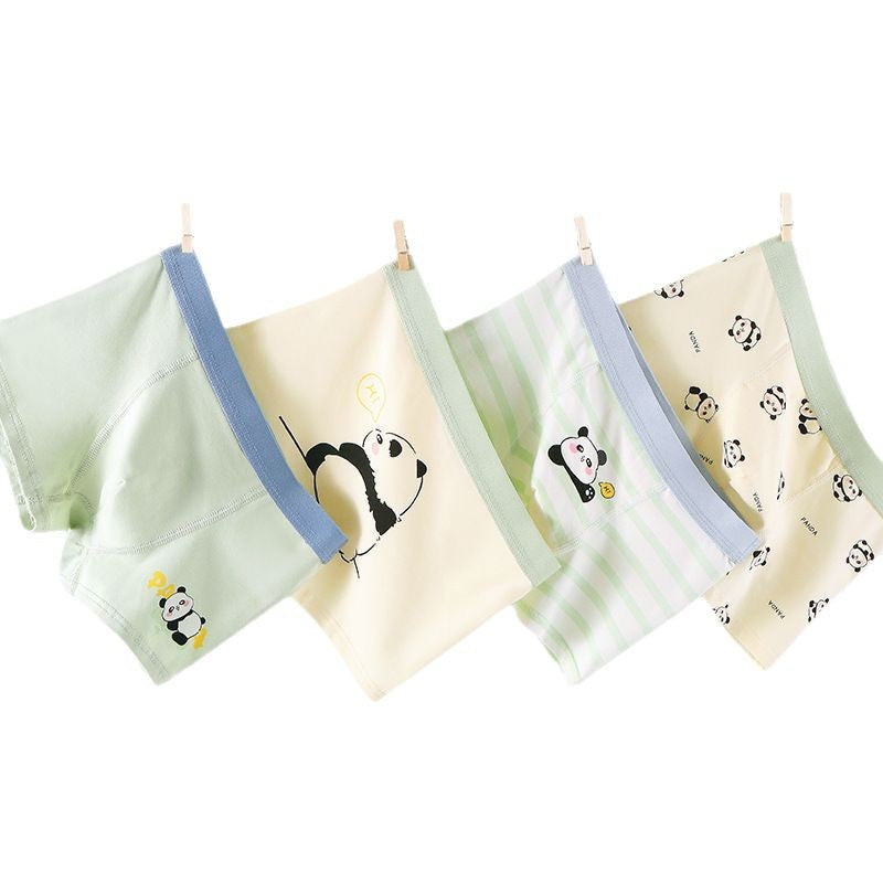 Children's underwear Class A cotton boys' underwear cartoon boxers medium and large children's baby student boxers children's underwear
