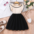 Girls' (toddler) dress, short-sleeve mermaid print mesh dress