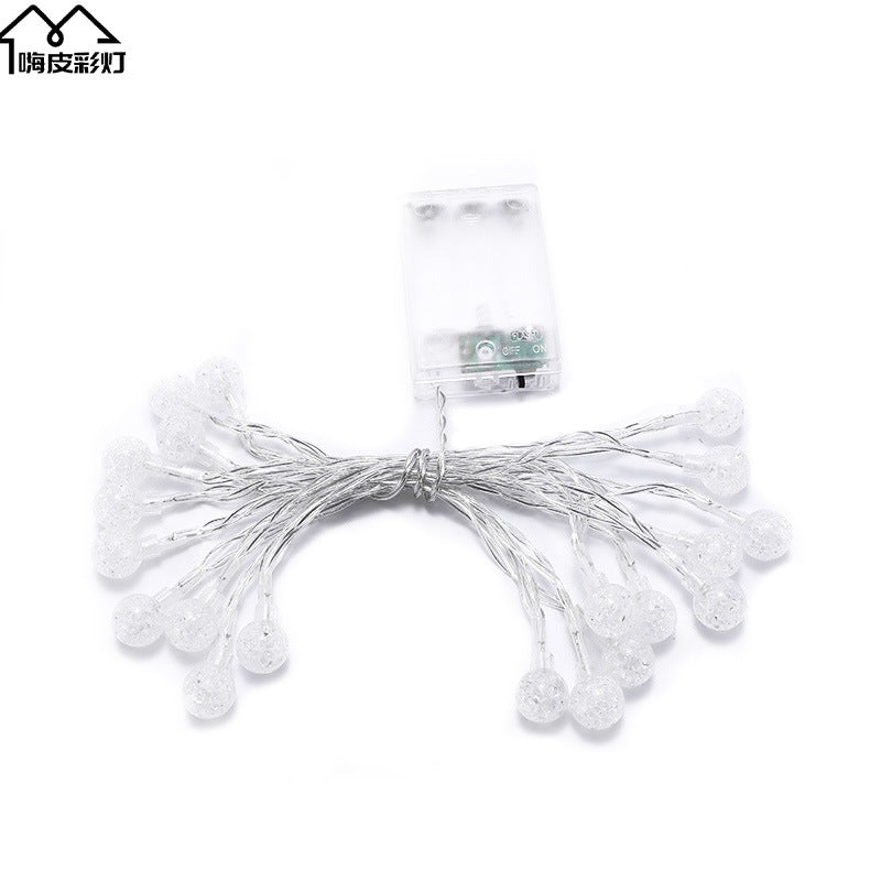 LED light string Gypsy Christmas Day small lantern ball star lighting holiday decoration battery box lantern string