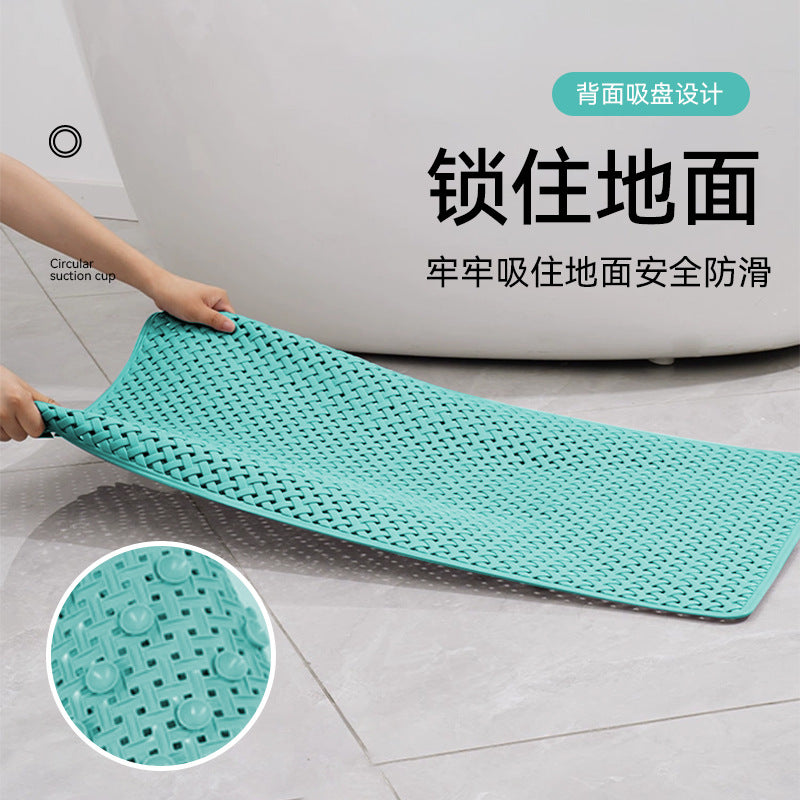 Environmentally friendly and odorless bathroom non-slip mat, shower anti-drop floor mat, bath foot pad, toilet, toilet suction cup soft foot pad
