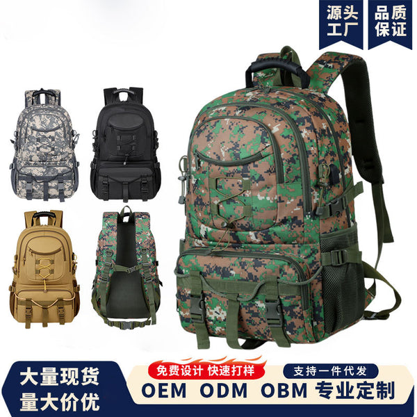 Factory Wholesale Multifunctional Tactical Backpack Large Capacity Camouflage Mountaineering Camping Bag Outdoor Anti-splashing Fishing Backpack