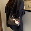 classy printing bag women's 2025 fall and winter new arrival super popular satchel bag accessible luxury niche style shoulder crossbody bag
