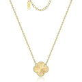Lucky 18k gold plated four-leaf clover necklace - new women's fashionable and elegant clavicle chain, simple and versatile titanium steel pendant