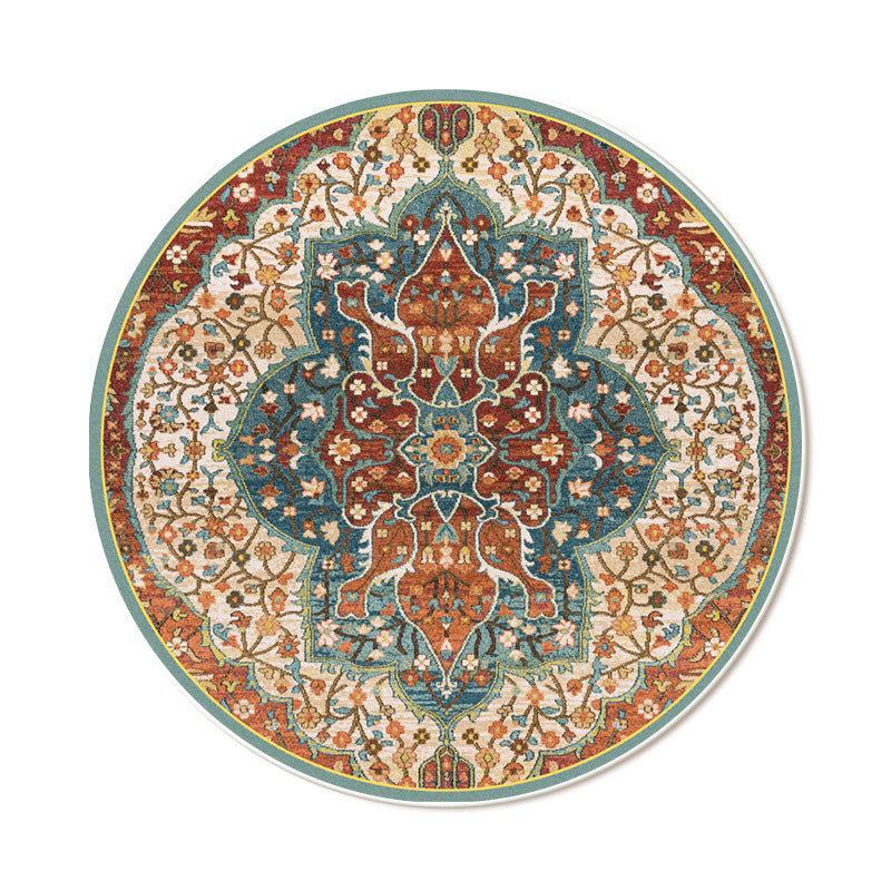 retro round for home living room sofa coffee table carpet imitation cashmere hanging basket foot mat persian bedroom bedside blanket