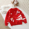 Kids' sweater girl christmas red new year's outfit stylish thickened baby warm clothes  new boys' chinese new year apparel