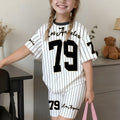 wholesale girls' short-sleeve and shorts sets, fashionable spring, summer, and autumn outfits for girls