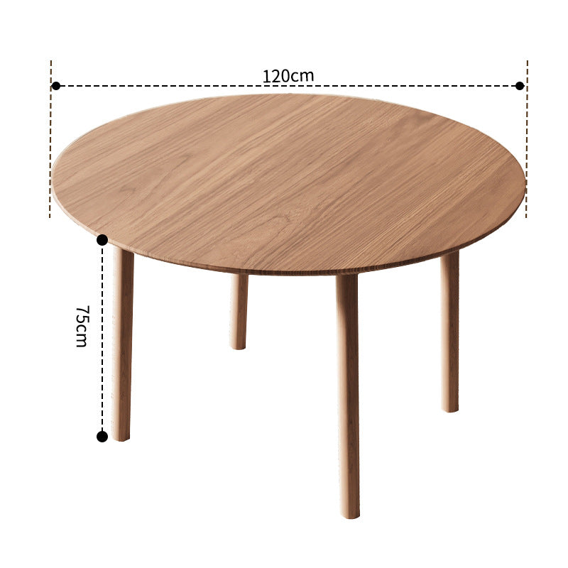 Nordic minimalist oak round table - direct from the factory, customizable for home, small apartments, round coffee table, meeting table, dining table