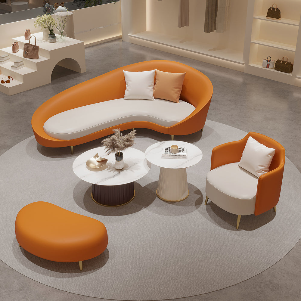 25 new hotel lobby modern minimalist vip lounge reception sofa curved office store negotiation area