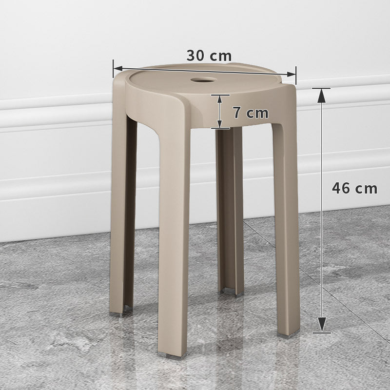 Thickened plastic stoolfor home stackable dining table bench long sitting comfortable chair windmill stool plastic round stool