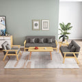 Office sofa, office sofa and coffee table set, small apartment rental living room modern minimalist office sofa
