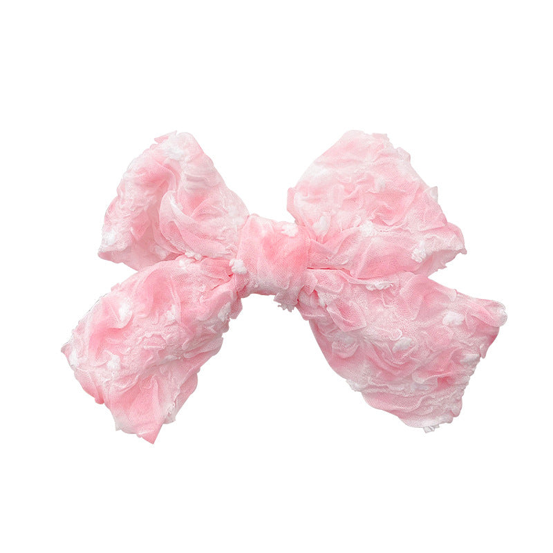 Spring/summer new arrival: ethereal mesh bow hair clip - sweet & girly, perfect for taming flyaways & bangs. versatile alligator clip, trending hair accessory