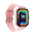 Pink-silicone strap touch type + buttons