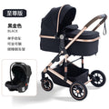 High-view, two-way stroller - convertible pushchair, lightweight & foldable, four-wheel, all-season use