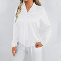 Real shot cross-border  women's summer satinshirtwhite women's export satin tops shirt wholesale