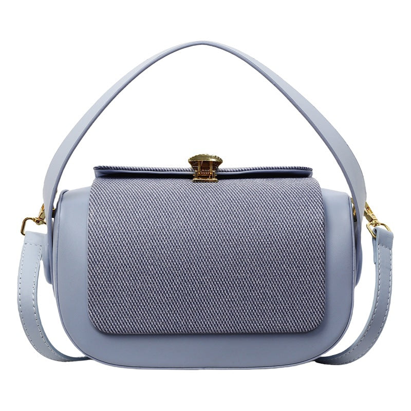 Bag women's high-end box bag 2025 new niche fashion handbag light luxury shoulder bag retro messenger bag