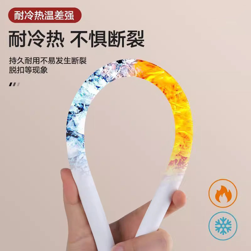 Explosion-proof white silicone shower hose Water heater outlet pipe Universal attached bathroom Shower nozzle water pipe