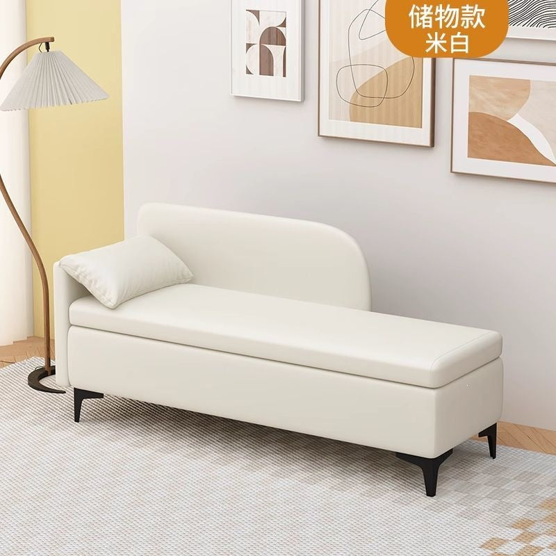 Imperial concubine bench - multi-functional storage ottoman for home use - adult seating - rectangular sofa bench for bedroom