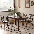 French solid wood dining table rectangular for home living room american restaurant coffee table complete set of dining furniture retro style