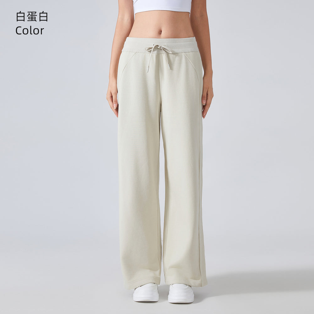 Fall and winterloose sports sweatpants for women easiest for matchwork clothingloose pantshigh waistslimming lookheattechstraight-legcasual pantsdaw134