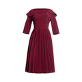 European and american independent station women's clothing   work clothing style pleated skirt waist slimming lookplus size african dress