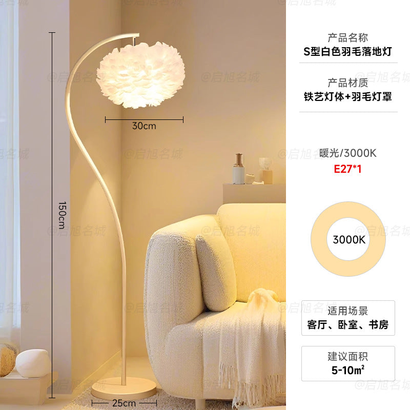 Floor lamp vintage french retro cream living room bedroom bedside vertical table lamp japanese pleated atmosphere lamp
