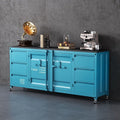 Iron storage cabinet industrial style sideboard tea cabinet locker restaurant storage multifunctional cupboard dining cabinet