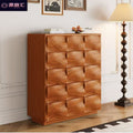 Medieval style solid wood chest of drawers multi-layer creative living room ripple cabinet medieval style storage tv cabinet chest of drawers