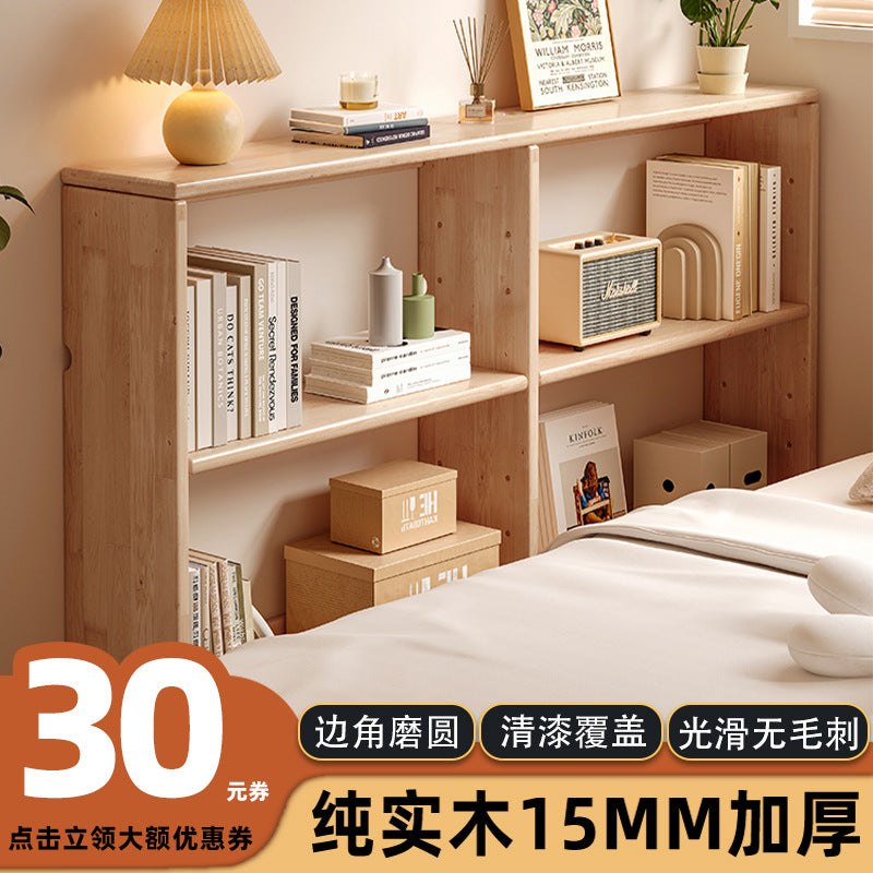 Solid wood bedside shelf, bedside gap, bedside crack, long cabinet against the wall, narrow frame behind the sofa, storage cabinet, storage