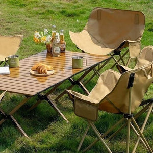 Moon chair egg roll table suit outdoor picnic chair essential car portable chair good-looking camping table and chair stable fold