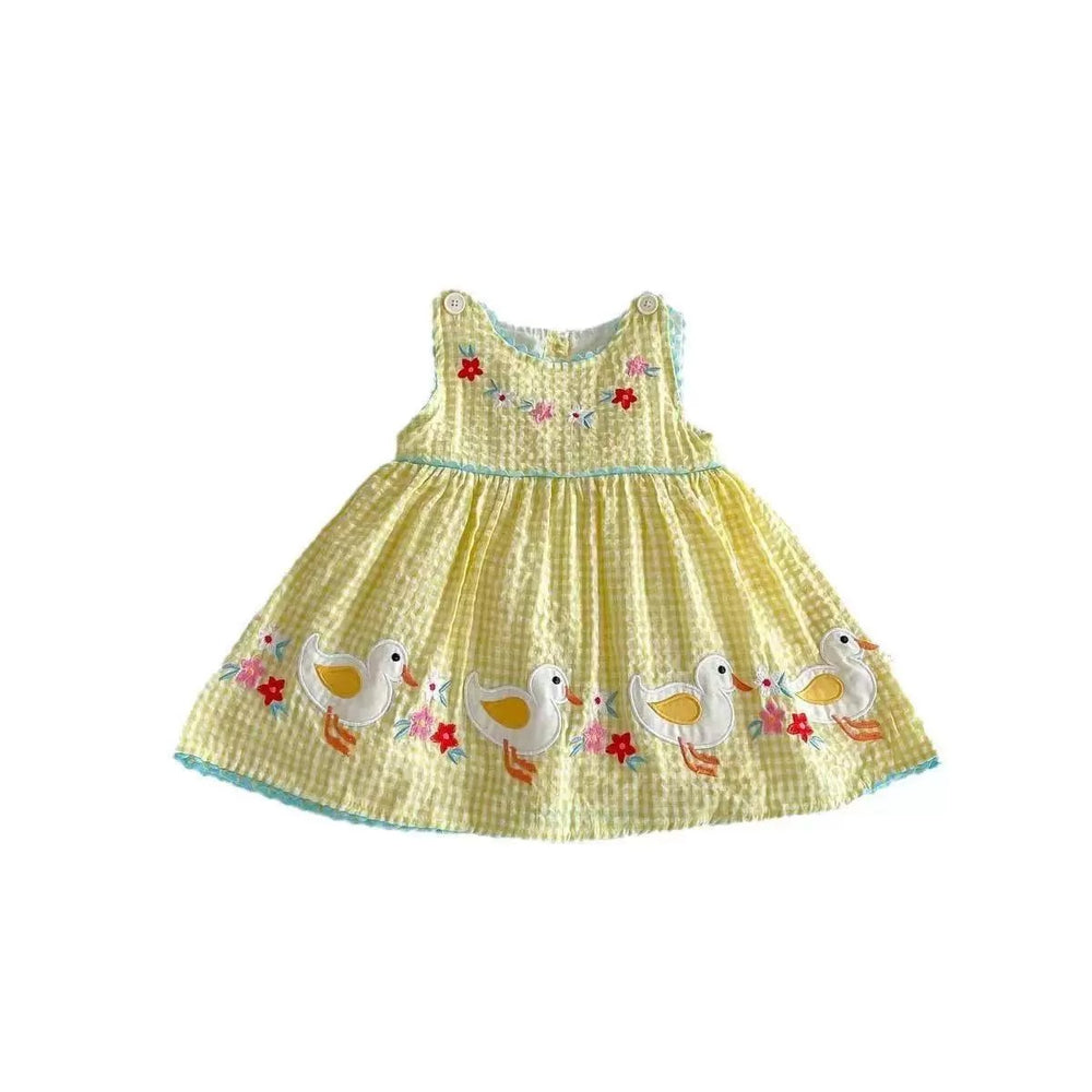 Girls' summer dress, baby princess dress, sleeveless tank dress for baby girls, stylish little girl dress